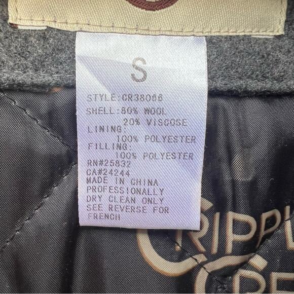 Cripple Creek Gray Wool Melton Vest With Concealed Carry Pocket Western Vest - Picture 4 of 7